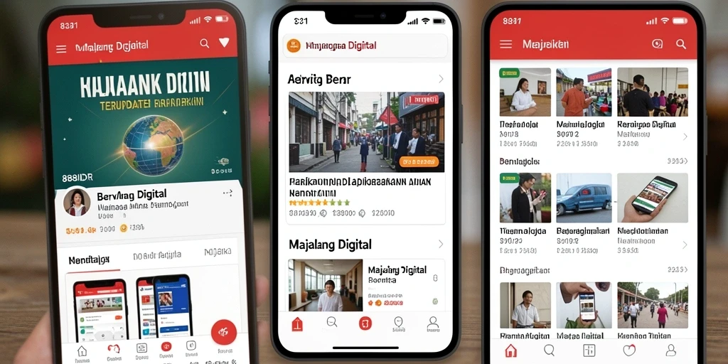Antarmuka aplikasi 888IDR dengan artikel berita yang menarik.