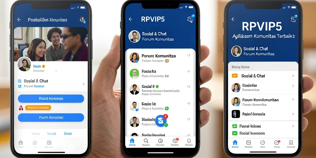 Antarmuka aplikasi RPVIP5 yang modern dan interaktif.