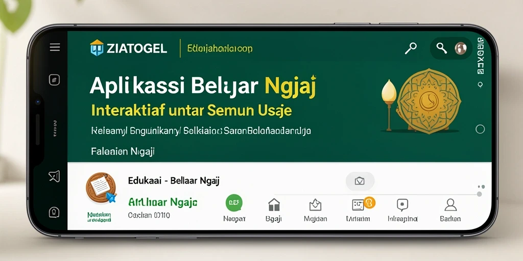 Antarmuka ZIATOGEL yang interaktif untuk belajar Ngaji.