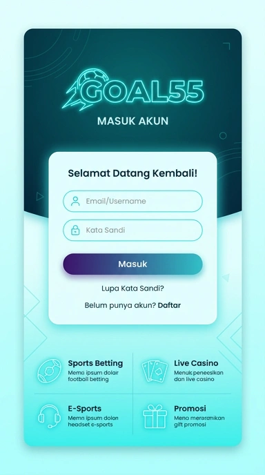 Masuk Akun goal55 Mudah dan Cepat untuk Android